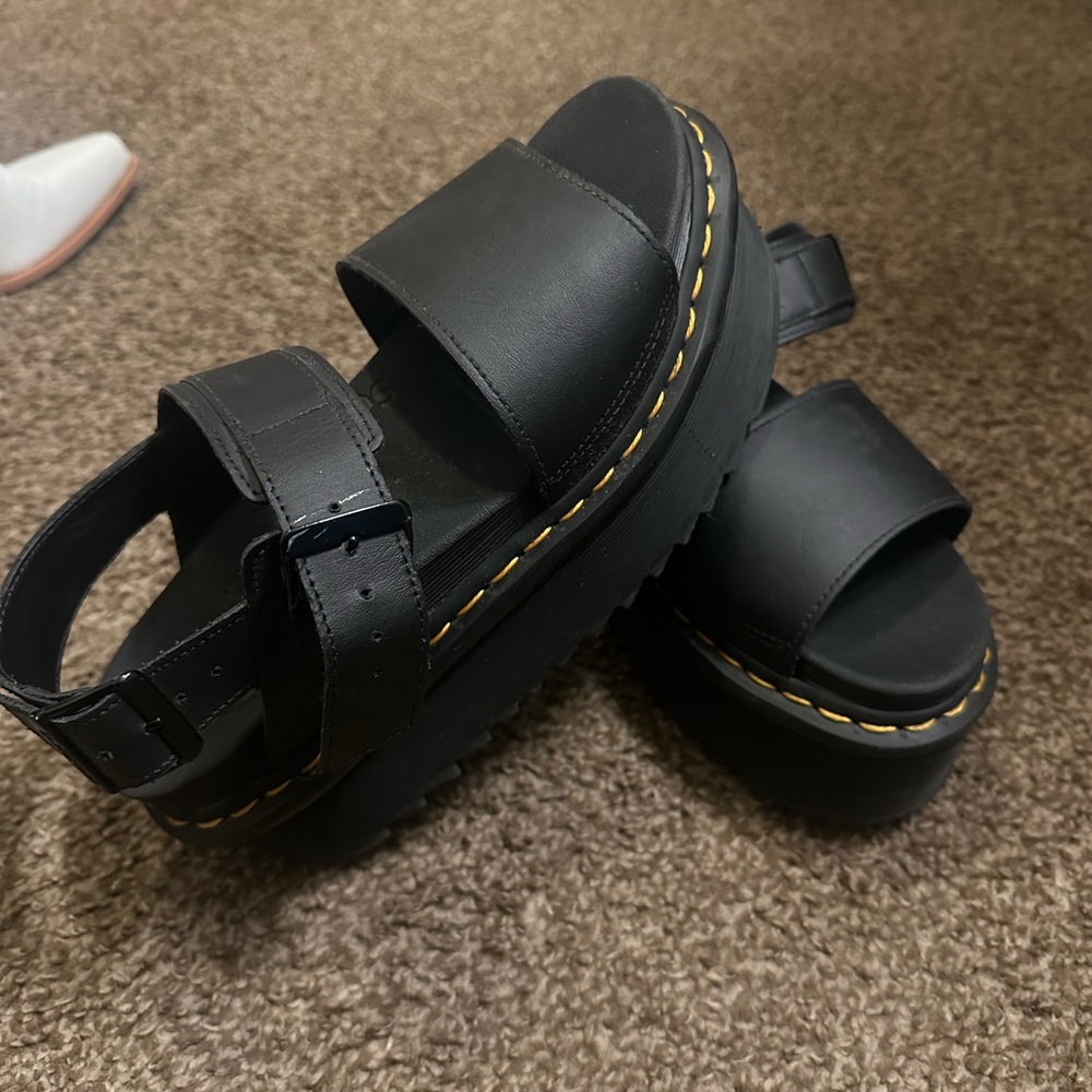 Dr. Martens Black Platform Sandals
